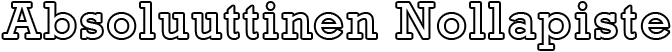 Absoluuttinen Nollapiste